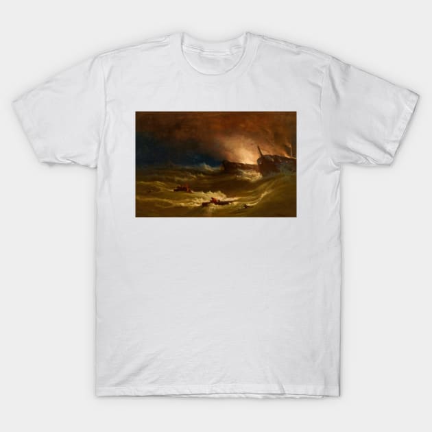 Tragedy at Sea by George Inness T-Shirt by Classic Art Stall